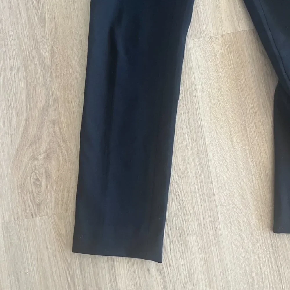VINCE High Rise Slim Ankle Crop Trouser Black size 2